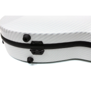 White Violin Case 4/4 Full Size Carbon Fiber Hard Case for Violin Back Strap
