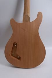 Electric Guitar Kit Guitar Neck 22fret DIY Guitar Body Flame Maple Wood Cap DIY