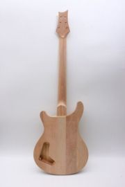 Electric Guitar Kit Guitar Neck 22fret DIY Guitar Body Flame Maple Wood Cap DIY