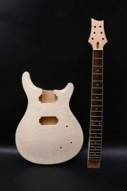 New guitar Kit Guitar neck 22fret 24.75in Guitar Body quilted Maple Cap Mahogany