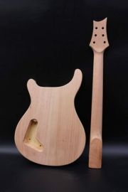 New guitar Kit Guitar neck 22fret 24.75in Guitar Body quilted Maple Cap Mahogany