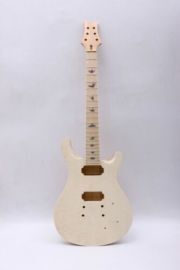 1set guitar kit 22Fret Guitar Neck Guitar Body Mahogany Quilted Maple Veneer