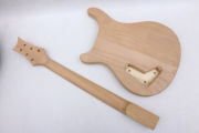 1set guitar kit 22Fret Guitar Neck Guitar Body Mahogany Quilted Maple Veneer