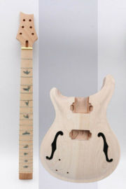 1set guitar Kit Guitar neck 22Fret 24.75inch Maple Mahogany guitar Body Replace