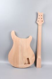 guitar Kit Guitar Neck 22 fret Guitar Body Mahogany Maple Semi Hollow Left hand