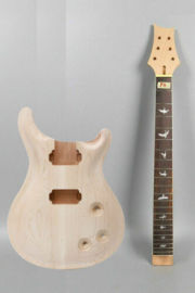 1set Electric guitar Kit Guitar neck 22fret Semi Hollow Guitar body Unfinished