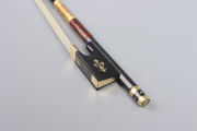 Black 4/4 Violin Bow Carbon Fiber Braided Stick Pernambuco Level Natural Hair