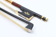 3pcs Carbon Fiber Violin Bow 4/4 Strong Straight Pernambuco Level Ebony Frog