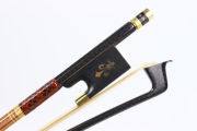 3pcs Carbon Fiber Violin Bow 4/4 Strong Straight Pernambuco Level Ebony Frog