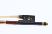 3pcs Carbon Fiber Violin Bow 4/4 Strong Straight Pernambuco Level Ebony Frog