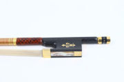 3pcs Carbon Fiber Violin Bow 4/4 Strong Straight Pernambuco Level Ebony Frog