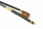 New 4/4 violin Bow Carbon fiber Top grade Snakewood Frog Black Bow hair