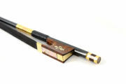 New 4/4 violin Bow Carbon fiber Top grade Snakewood Frog Black Bow hair