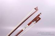 4/4 Violin Bow Snakewood Bow Straight Red leather White Horsehair Fine inlay US