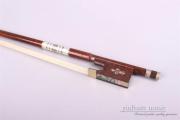 4/4 Violin Bow Snakewood Bow Straight Red leather White Horsehair Fine inlay US
