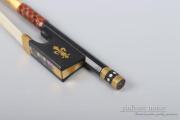 New Violin Bow 4/4 Black Carbon fiber Bows Ebony Frog Good Balance Straight
