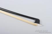 New Violin Bow 4/4 Black Carbon fiber Bows Ebony Frog Good Balance Straight