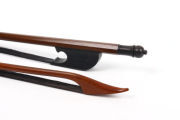 New 4/4 Violin Bow Baroque Bows Ebony Frog Brazilwood Black Bow hair Straight