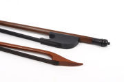 New 4/4 Violin Bow Baroque Bows Ebony Frog Brazilwood Black Bow hair Straight