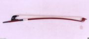 3/4 Upright Double Bass Bow Brazilwood German Style Ebony Frog Natural Bow Hair