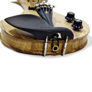 5 String Electric Violin 4/4 Solid wood Ebony Fittings Free Case Wood color