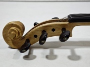 5 String Electric Violin 4/4 Solid wood Ebony Fittings Free Case Wood color