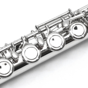 yinfente New 16 Hole C key Flute With Gloves Cleaning Rod Case closed hole Nickel Silver