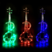 copy of Electric Violin 4/4 Acrylic Body 3 Colors Led Light Nice Tone crystal style