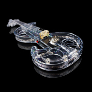copy of Electric Violin 4/4 Acrylic Body 3 Colors Led Light Nice Tone crystal style