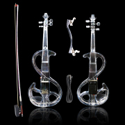 copy of Electric Violin 4/4 Acrylic Body 3 Colors Led Light Nice Tone crystal style