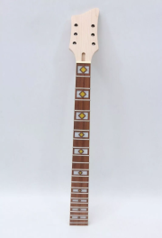 24 Fret Maple Guitar Neck 30 inch Block Inlay Rosewood Fretboard Paddle Head- wawho-3