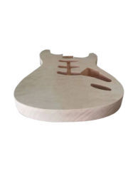 Electric Guitar Body Mahogany Wood with Quilted Maple Cap SSS Pickup for Strat