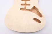 Electric Guitar Body Mahogany Wood with Quilted Maple Cap SSS Pickup for Strat