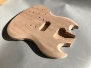 Left hand Guitar Body Mahogany wood Guitar Project SG Style Replacement Bodies