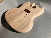 Left hand Guitar Body Mahogany wood Guitar Project SG Style Replacement Bodies