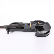 Yinfente 16 inch Electric Viola Full Size Solid Wood Ebony Fittings Silent Purple with viola case