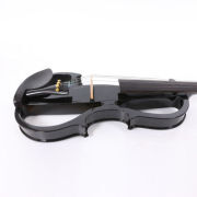 Yinfente 16 inch Electric Viola Full Size Solid Wood Ebony Fittings Silent Purple with viola case