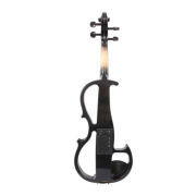 Yinfente 16 inch Electric Viola Full Size Solid Wood Ebony Fittings Silent Purple with viola case
