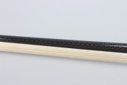 5PCS 4/4 Violin Bow Golden Braided Carbon FIber Ebony Frog Bows Hair Peacock Blossom hsedal0
