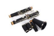 yinfente Professional Student Clarinet Ebonite Body Nickel Plated Key Bb Key 17 key black with Case and parts