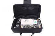yinfente Professional Student Clarinet Ebonite Body Nickel Plated Key Bb Key 17 key black with Case and parts