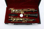 Yinfente Professional Ebony wood Oboe C key left F Resonance Golden plated key