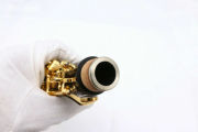 Yinfente Professional Ebony wood Oboe C key left F Resonance Golden plated key