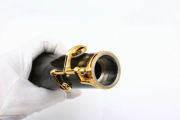 Yinfente Professional Ebony wood Oboe C key left F Resonance Golden plated key