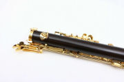 Yinfente Professional Ebony wood Oboe C key left F Resonance Golden plated key