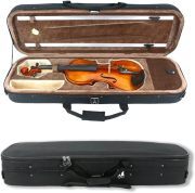 Yinfente 4 String Acoustic Violin 4/4 Violin Set Full Size Flamed Maple Spruce Ebony Fittings Free Case and Violin Bow