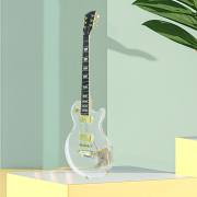 Yinfente LED Light Electric Guitar Acrylic Body Crystal Guitar Sweet Tone 22 fret 24.75 inch Mahogany Rosewood Fretboard Set in