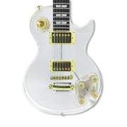 Yinfente LED Light Electric Guitar Acrylic Body Crystal Guitar Sweet Tone 22 fret 24.75 inch Mahogany Rosewood Fretboard Set in