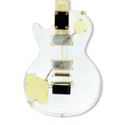 Yinfente LED Light Electric Guitar Acrylic Body Crystal Guitar Sweet Tone 22 fret 24.75 inch Mahogany Rosewood Fretboard Set in