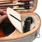yinfente new 4/4 Violin Case with Straps 2 Bows Holder Strong Light Case for Carrying a Violin